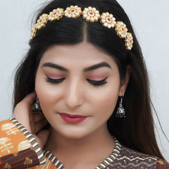 Gold Plated Brass Hairband/Mathapatti Hair Band  (Gold)