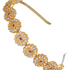 Gold Plated Brass Hairband/Mathapatti Hair Band  (Gold)