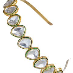 Gold Plated Brass Hairband/Mathapatti Hair Band  (Gold)