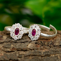 Bichiya Diamond Silver Plated Toe Ring Set