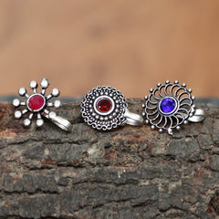 Silver Plated Silver Nose Ring