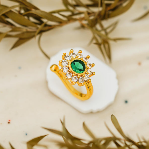 Crystal Gold-plated Plated Alloy Nose Ring