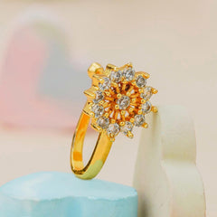 Crystal Gold-plated Plated Alloy Nose Ring