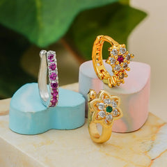 Crystal Gold-plated Plated Alloy Nose Ring