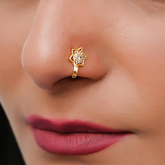 Crystal Gold-plated Plated Alloy Nose Ring
