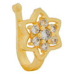 Crystal Gold-plated Plated Alloy Nose Ring