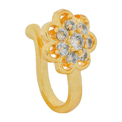 Crystal Gold-plated Plated Alloy Nose Ring