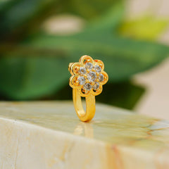 Crystal Gold-plated Plated Alloy Nose Ring