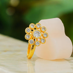 Crystal Gold-plated Plated Alloy Nose Ring