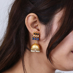 AP1 Beads Brass Jhumki Earring