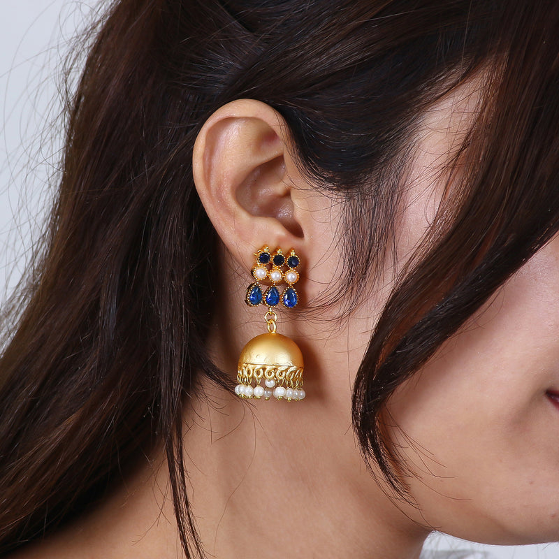 AP1 Beads Brass Jhumki Earring