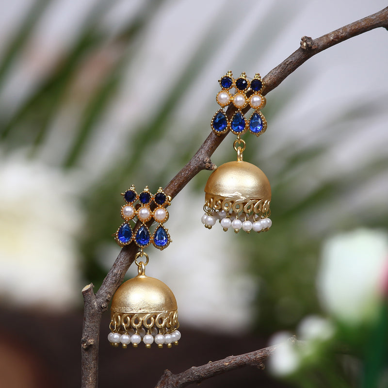 AP1 Beads Brass Jhumki Earring