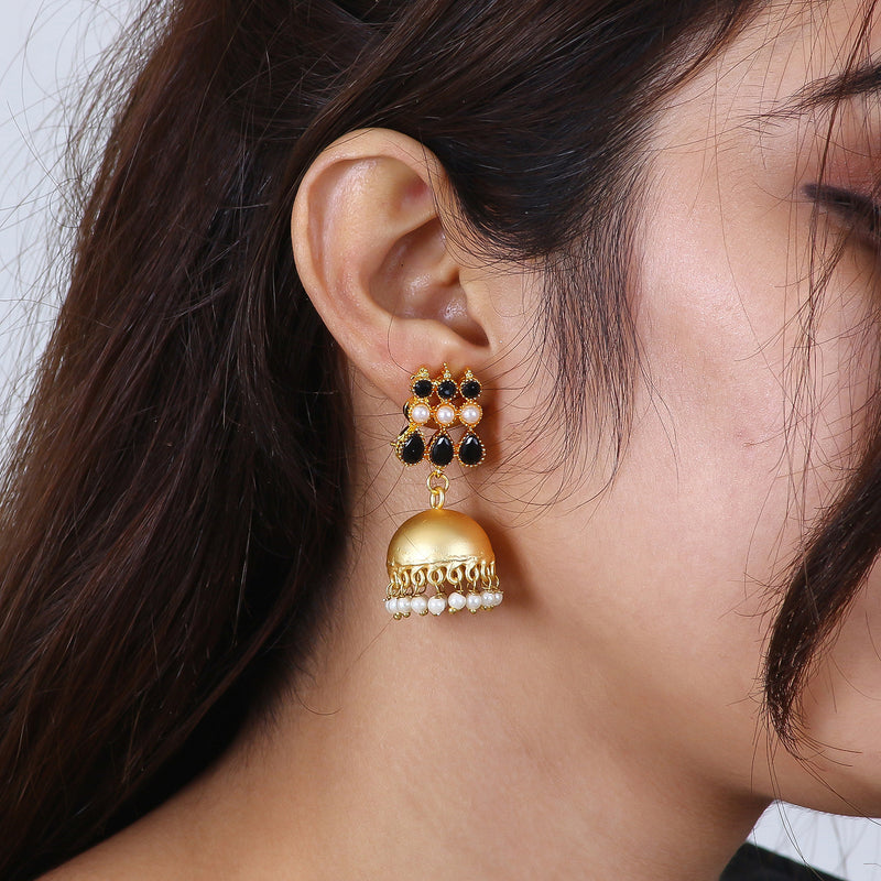 Jhumki Beads Brass Jhumki Earring