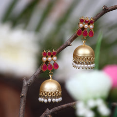 Jhumki Beads Brass Jhumki Earring