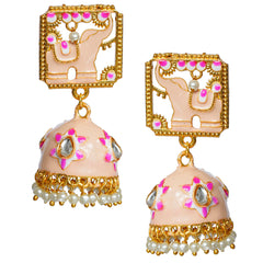 Traditional South Indian Temple Brass Earrings