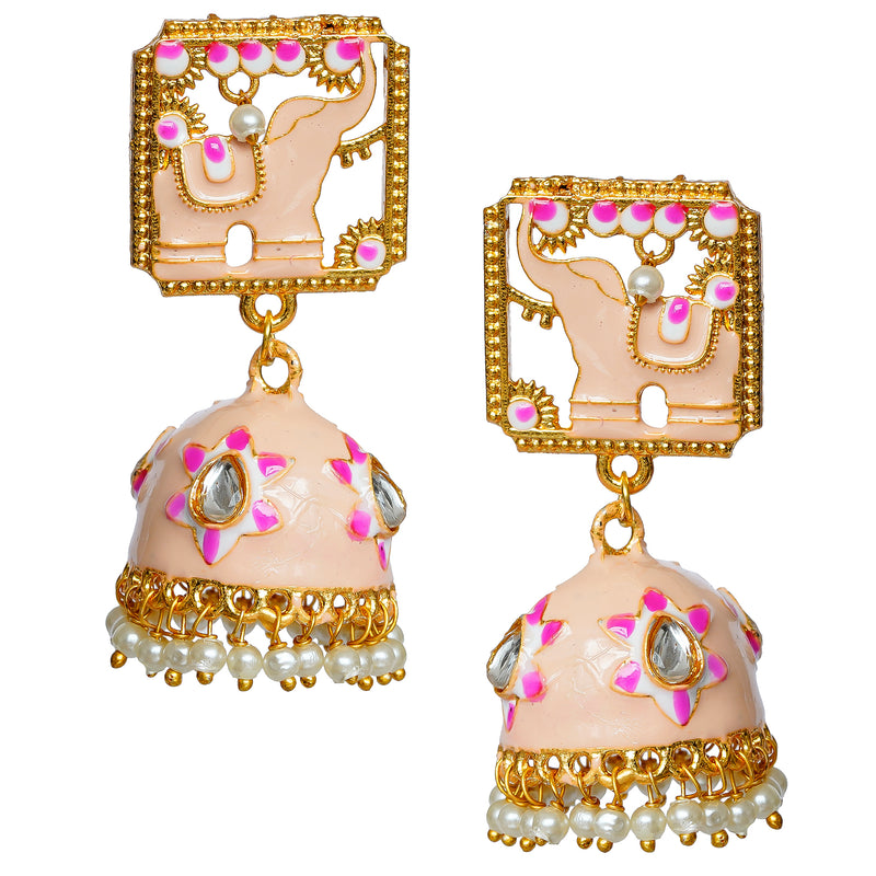 Traditional South Indian Temple Brass Earrings