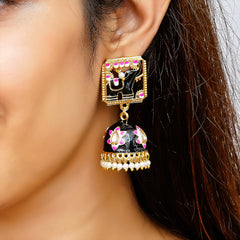 Traditional South indian Temple Brass earrings