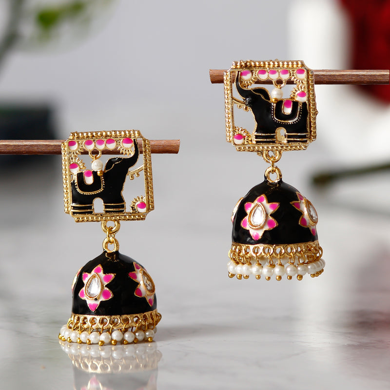 Traditional South indian Temple Brass earrings