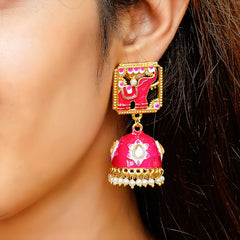 Traditional South indian Temple Brass earrings