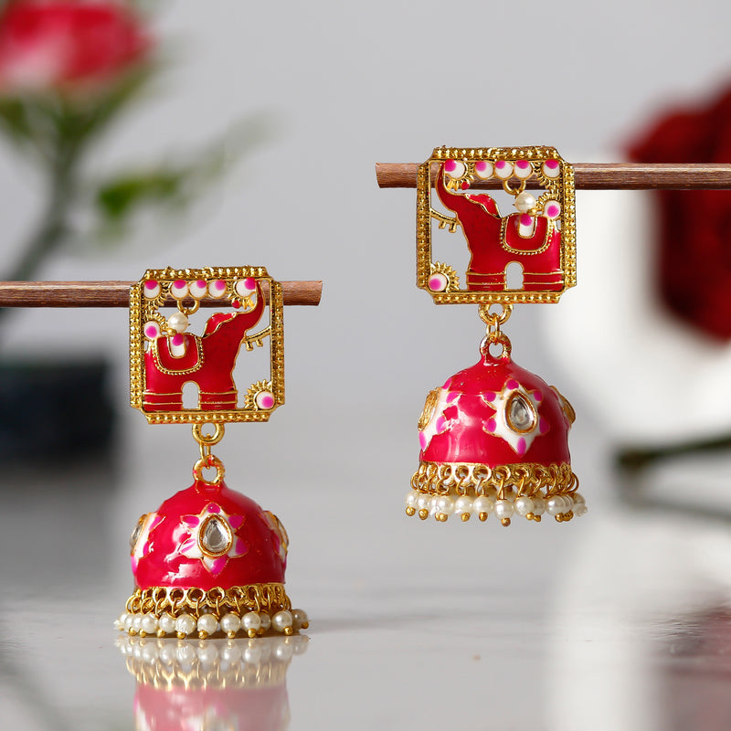 Traditional South indian Temple Brass earrings