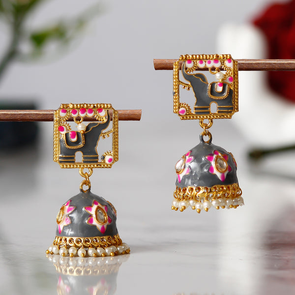 Traditional South indian Temple Brass earrings