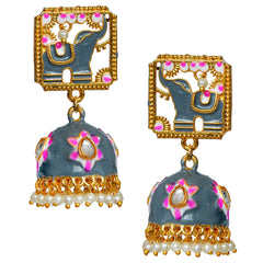 Traditional South indian Temple Brass earrings