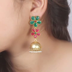 Jhumki Beads Brass Jhumki Earring