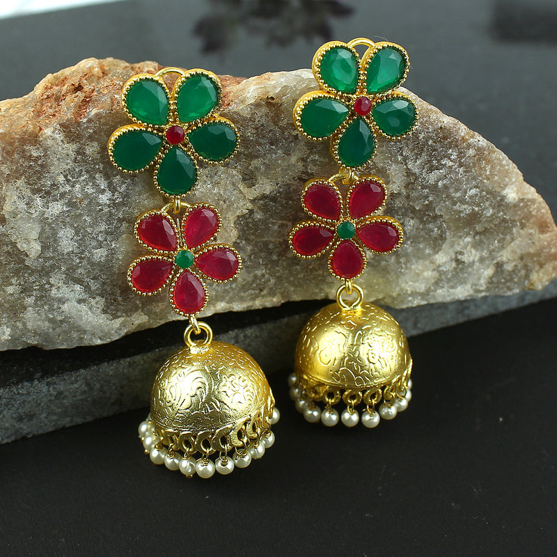 Jhumki Beads Brass Jhumki Earring