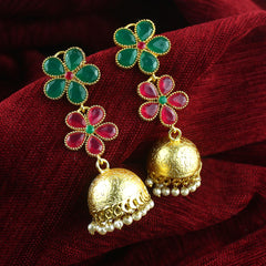Jhumki Beads Brass Jhumki Earring
