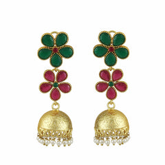Jhumki Beads Brass Jhumki Earring