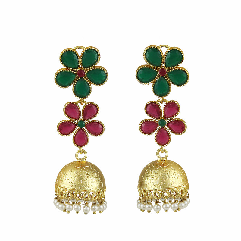Jhumki Beads Brass Jhumki Earring