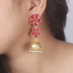 Jhumki Beads Brass Jhumki Earring