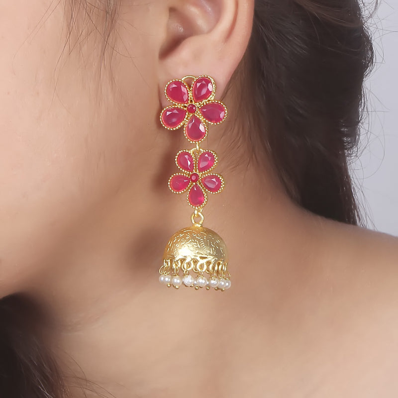 Jhumki Beads Brass Jhumki Earring