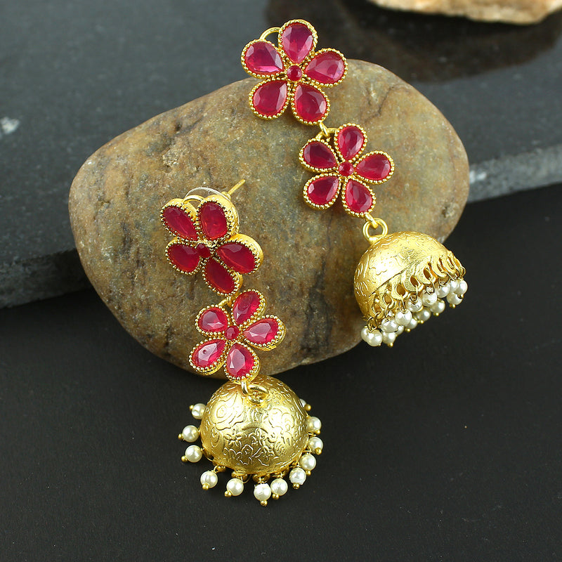 Jhumki Beads Brass Jhumki Earring