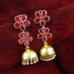 Jhumki Beads Brass Jhumki Earring