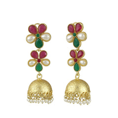 Jhumki Beads Brass Jhumki Earring