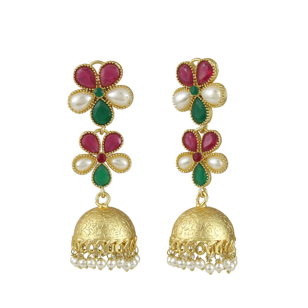 Jhumki Beads Brass Jhumki Earring