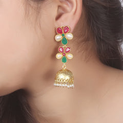 Jhumki Beads Brass Jhumki Earring