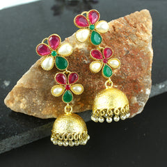 Jhumki Beads Brass Jhumki Earring