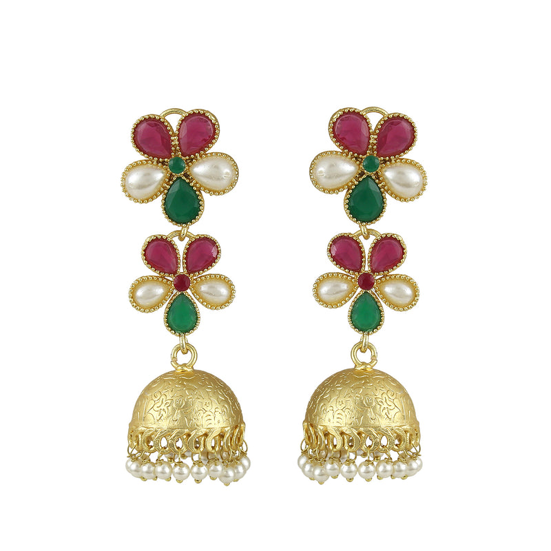 Jhumki Beads Brass Jhumki Earring