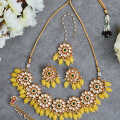 Brass Gold-plated Yellow Jewellery Set