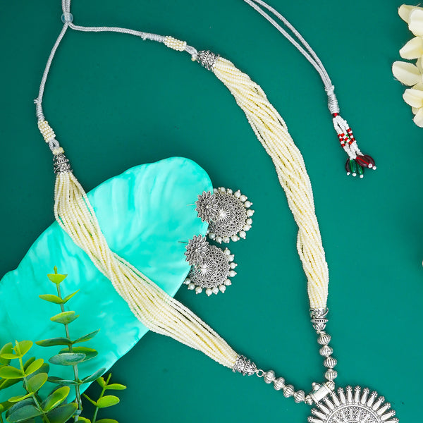 Brass Silver Jewel Set