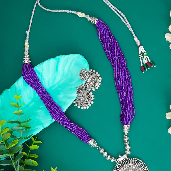 Brass Silver Jewel Set