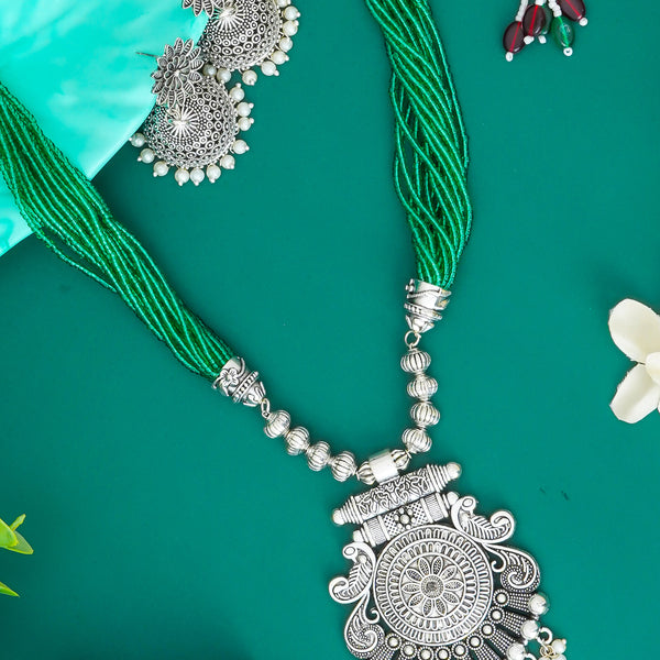 Brass Silver Jewel Set