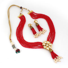 Stunning Red and Gold Crystal Jewellery Set