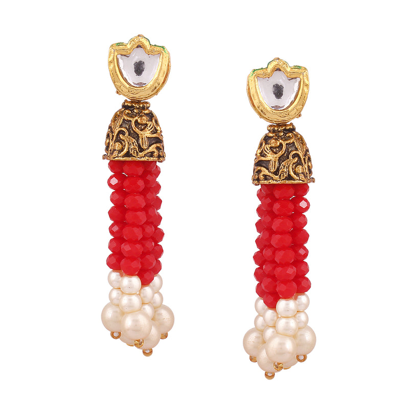 Stunning Red and Gold Crystal Jewellery Set