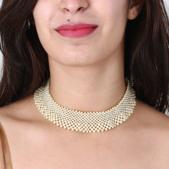 Ethnic Glass Beads Choker Necklace Jewellery