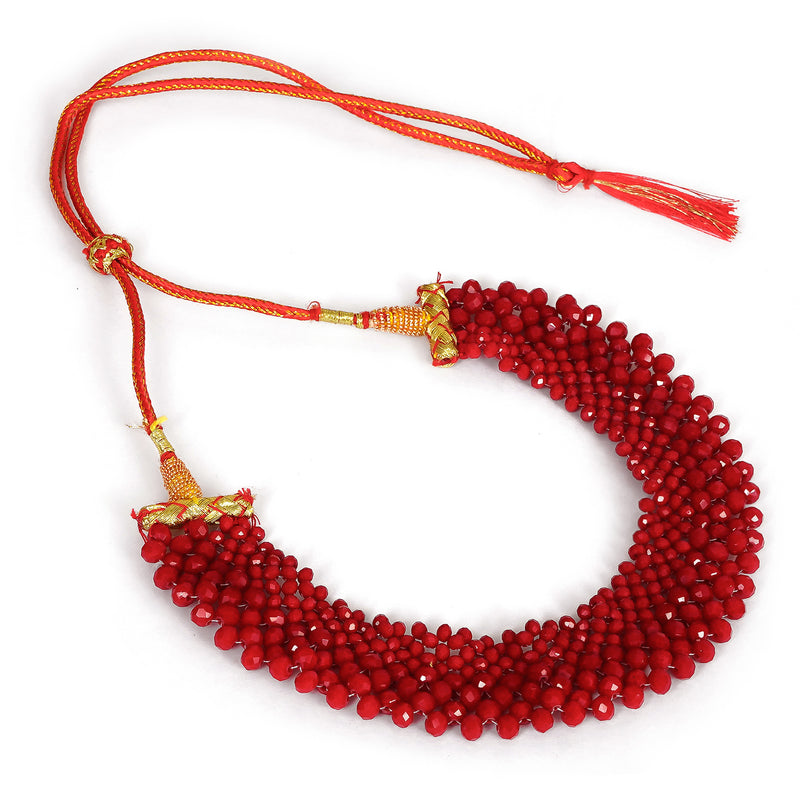 Ethnic Glass Beads Choker Necklace Jewellery