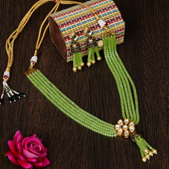 Gold-plated Green Jewellery Set