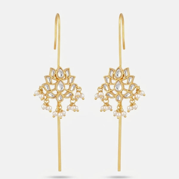 Elegant Gold & Pearl Earcuffs for Festive Moments